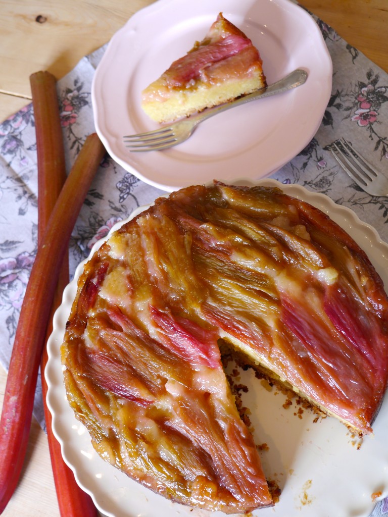 Rhubarb Upside-down Cake