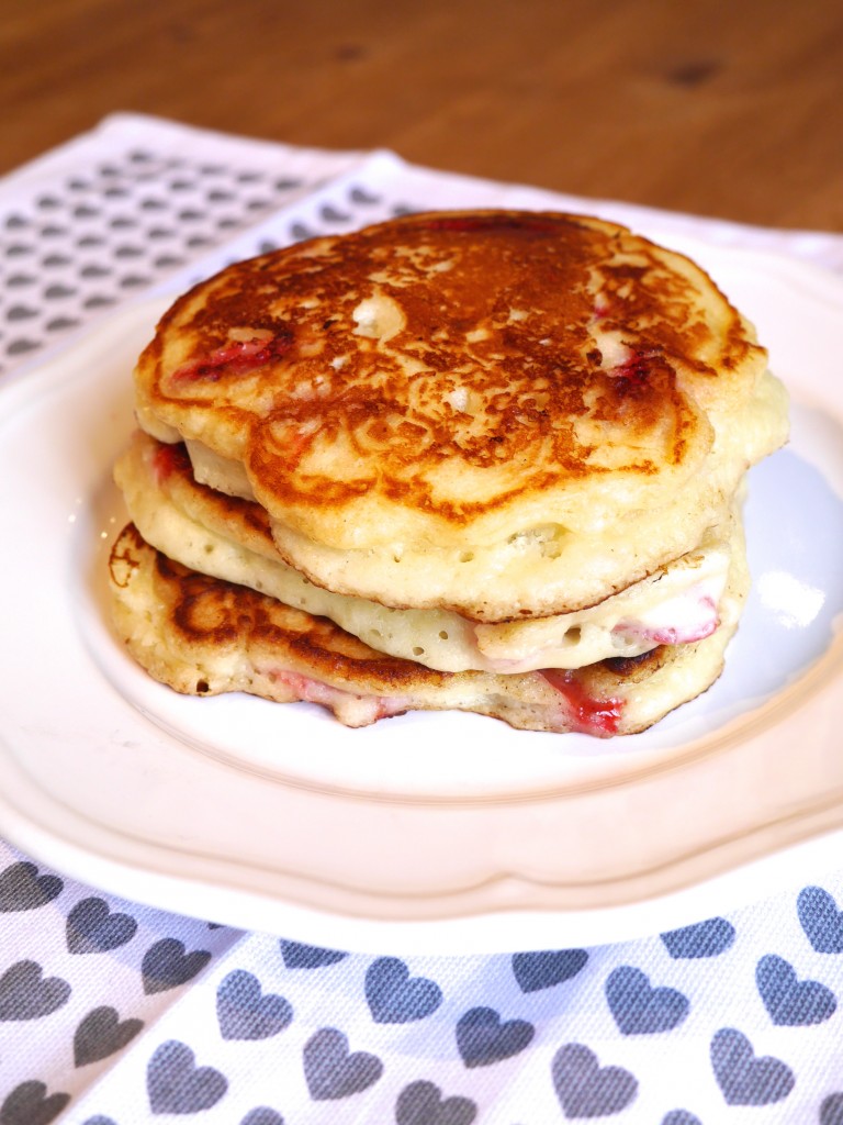 Strawberry Buttermilk Pancakes