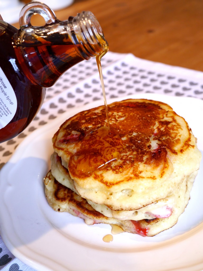 Strawberry Buttermilk Pancakes