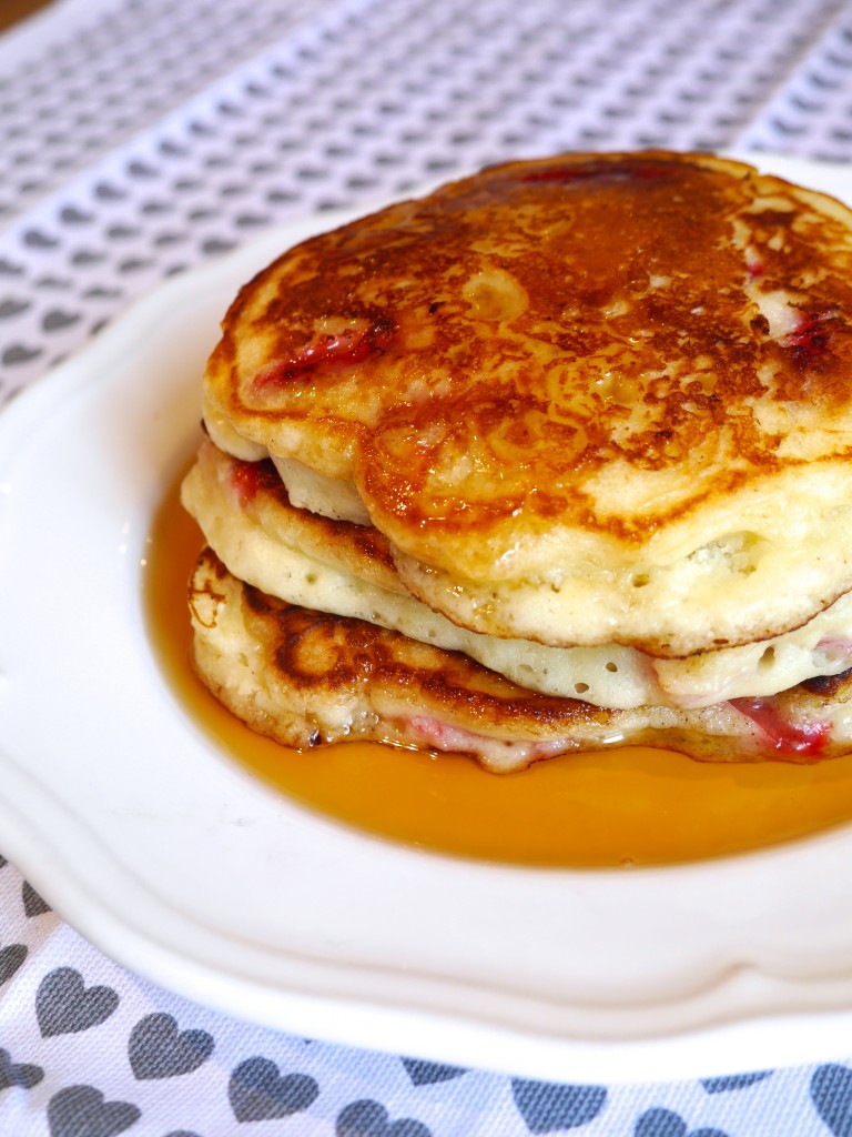 Strawberry Buttermilk Pancakes