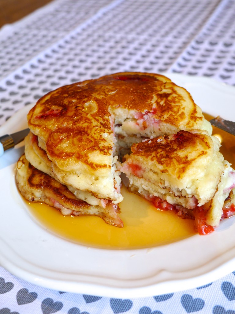 Strawberry Buttermilk Pancakes